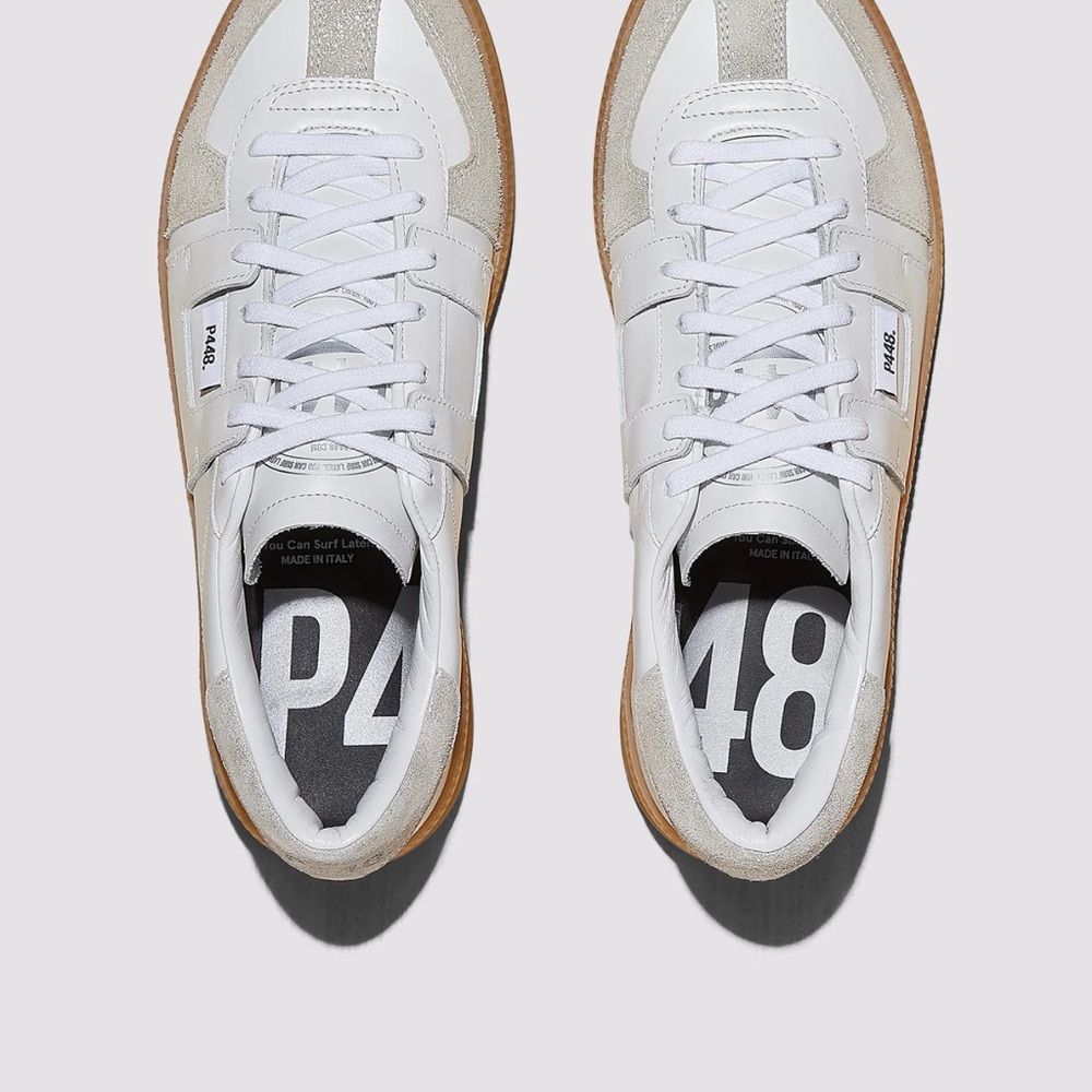 P448 White Monza Sneakers